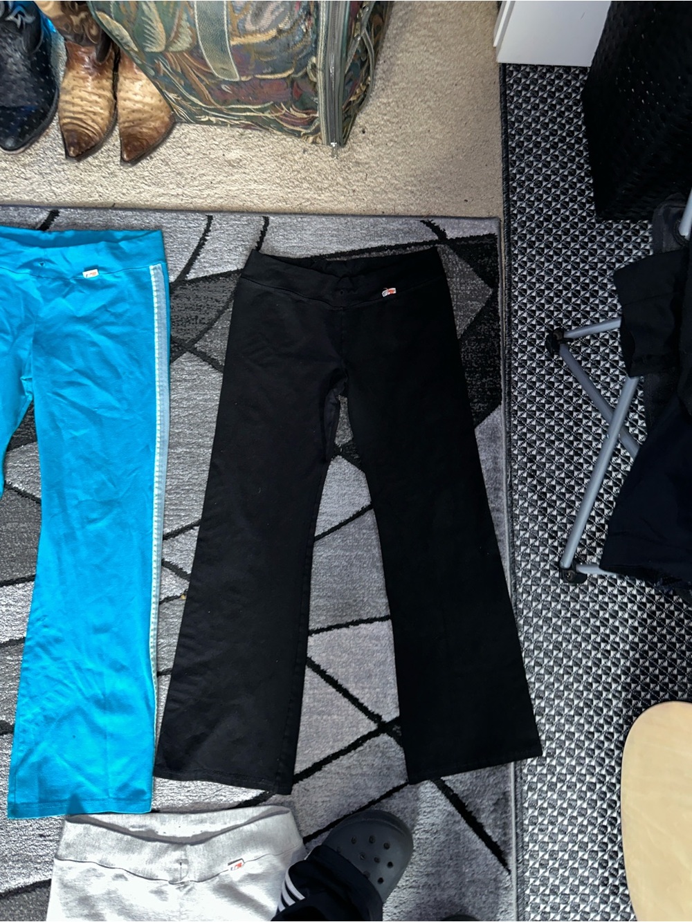 Kids Black Wide-Leg Bottoms